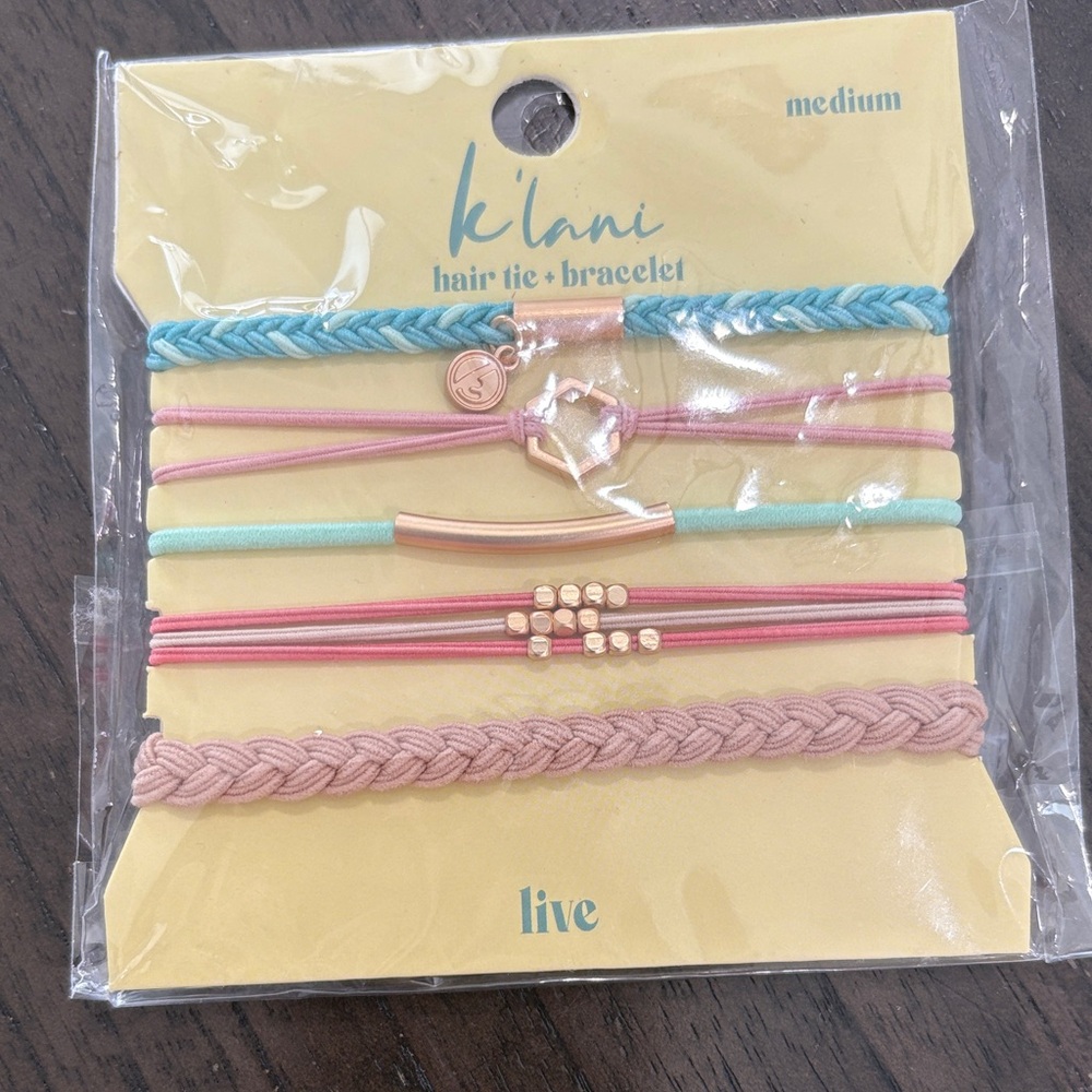 Lani Multicolor Hair Tie and Bracelet Set